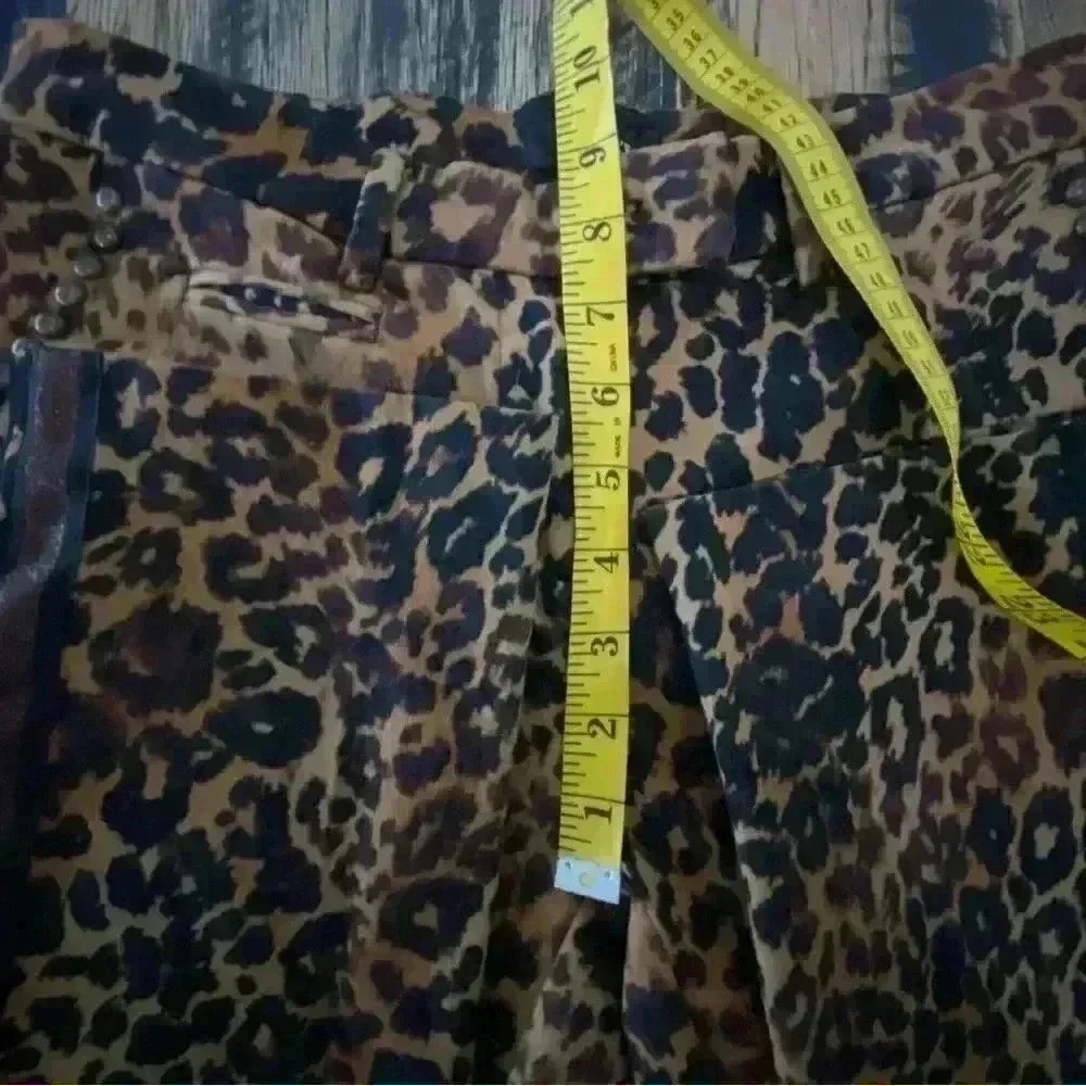 Mason’s Italian Made Cheetah Denim Tuxedo Stripe Size EU 44 US 8